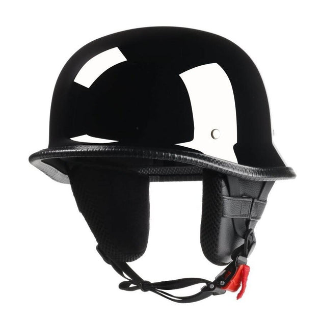 Low Profile German Mayan Style Motorcycle Helmet