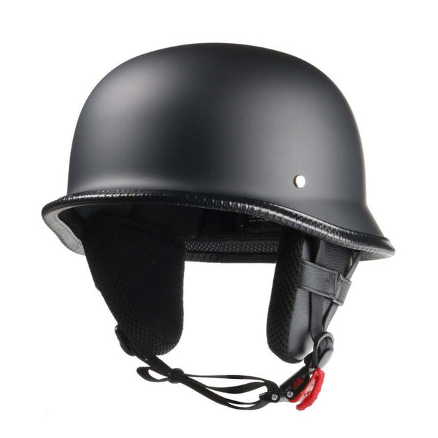 Low Profile German Mayan Style Motorcycle Helmet