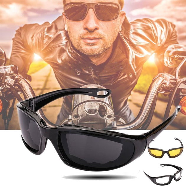 Motorcycle Riding Sunglasses Black & Grey Tint – BikerLid