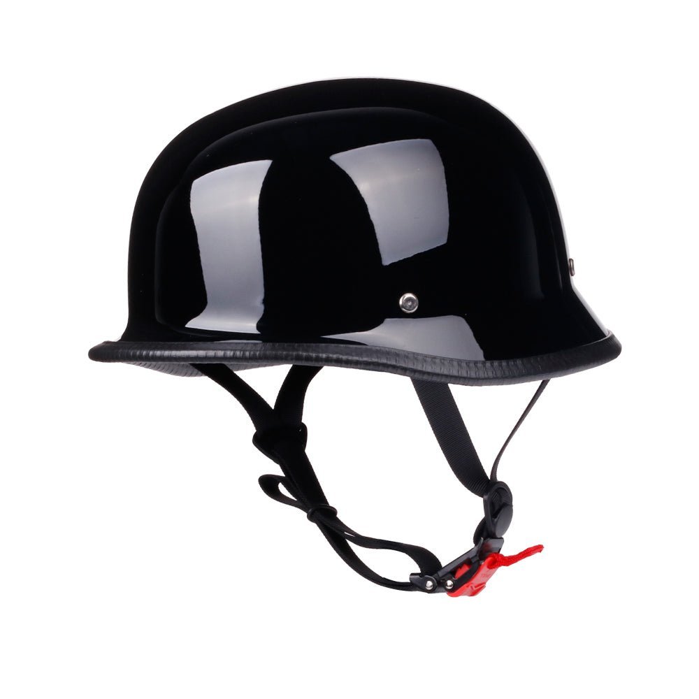 Low Profile German Mayan Style Motorcycle Helmet