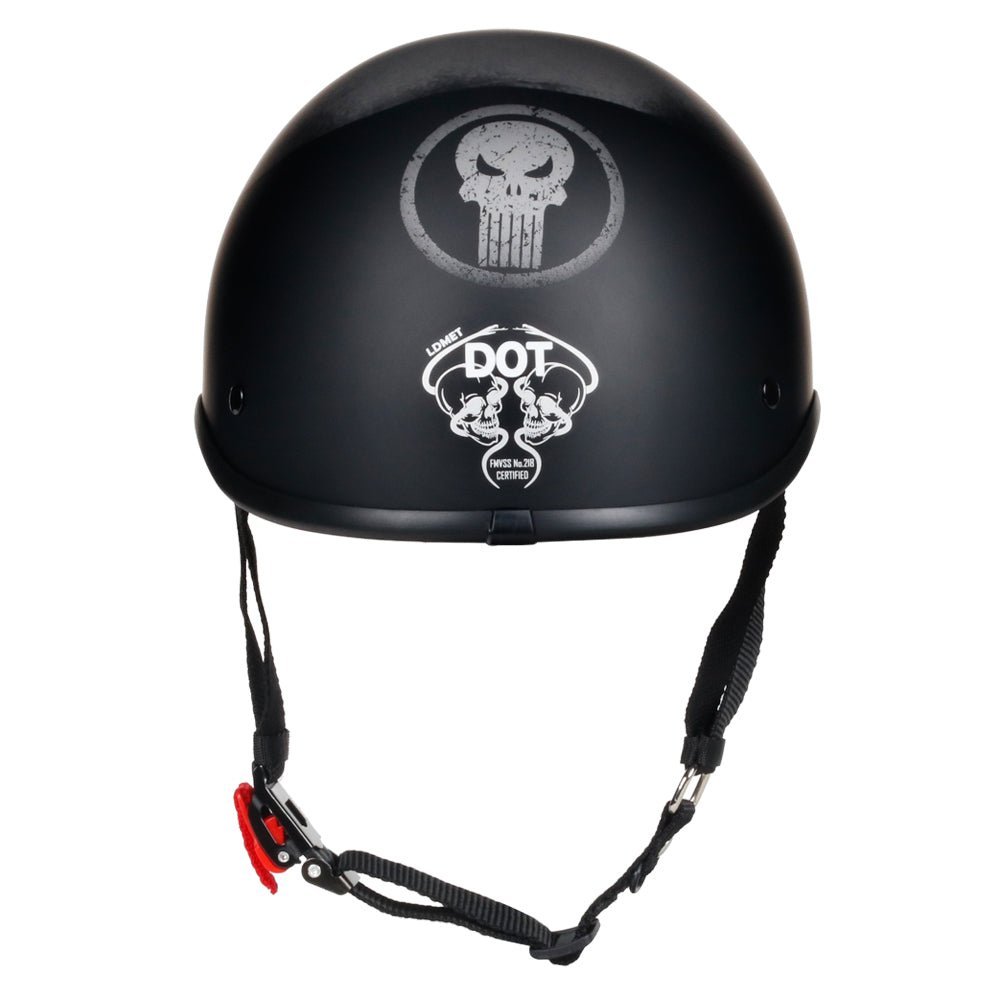 Skull DOT Motorcycle Helmet