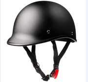 Polo Motorcycle Helmet Dot Black | Biker Lid DOT Approved Low Profile Mayans Style