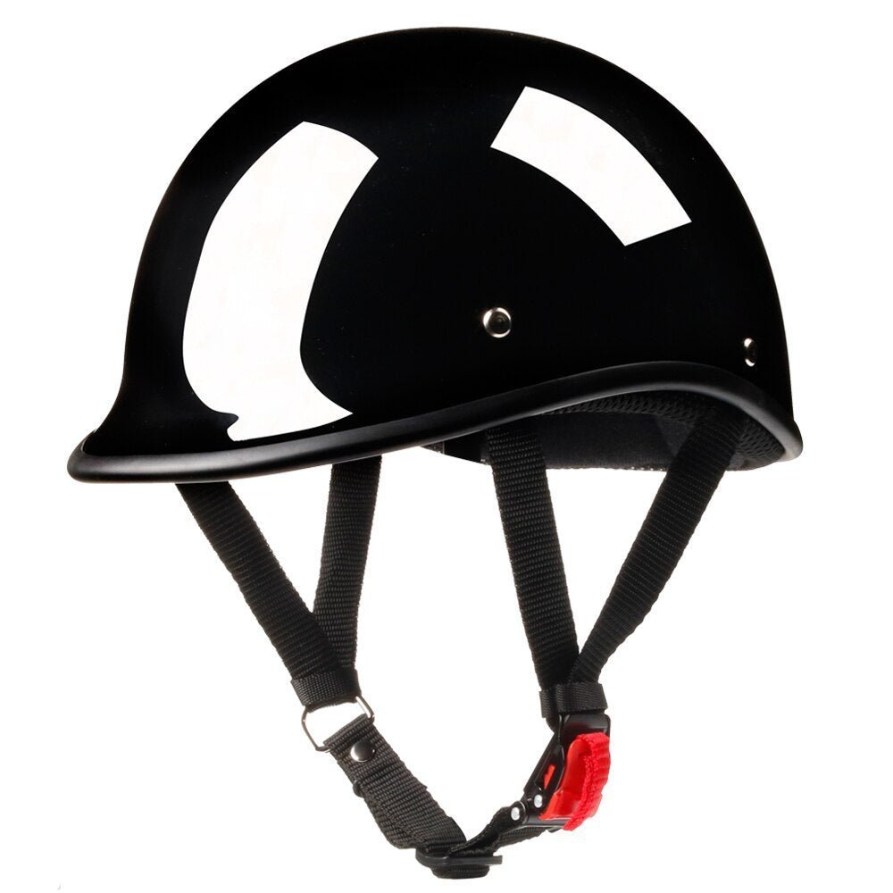 Polo Motorcycle Helmet Dot Black BikerLid Polo Motorcycle Helmet Dot Black BikerLid