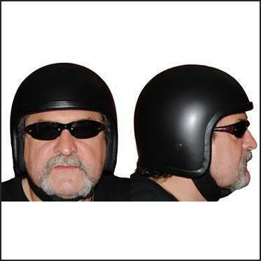Outlaw Helmet Fiberglass Low Profile Harley Motorcycle Helmet