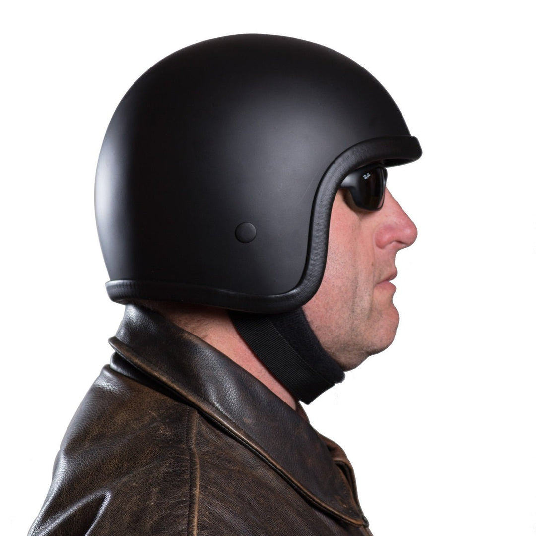 fathead motorcycle helmets Outlaw Helmet Fiberglass Low Profile Harley Motorcycle Helmet
