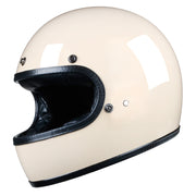 Full Face Retro Motorcycle Helmet - Cafe Racer -