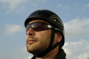 Motorcycle Goggles Best in the wind (Blu-Eyes) Australian made, 2 Sizes