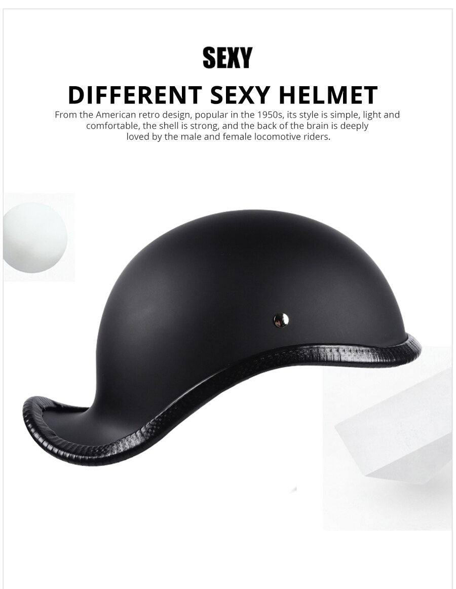 Reverse Bill Helmet Retro Design Novelty Helmet – BikerLid Reverse Bill Helmet Retro Design Novelty Helmet – BikerLid