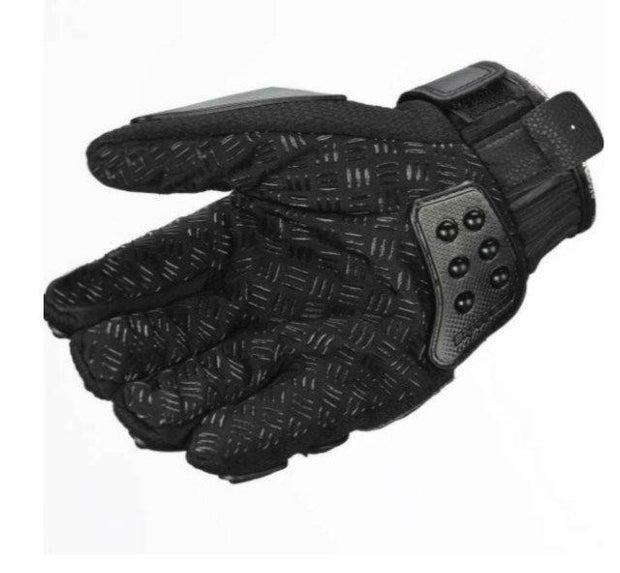 Madbike Motorcycle Gloves w/ Steel Alloy Nubs, Premium PU leather