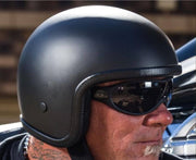 Outlaw Helmet Low Profile Harley Novelty Fiberglass Helmet | Biker Lid