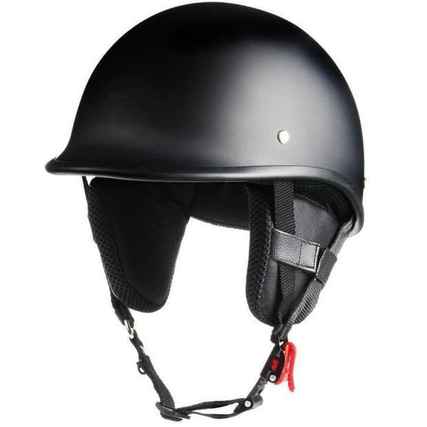 Polo Motorcycle Helmet Dot  | Biker Lid DOT Approved Low Profile Mayans Style with ear pads