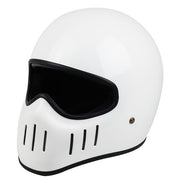 Lane Splitter | Retro Black Fiberglass Helmet | BikerLid